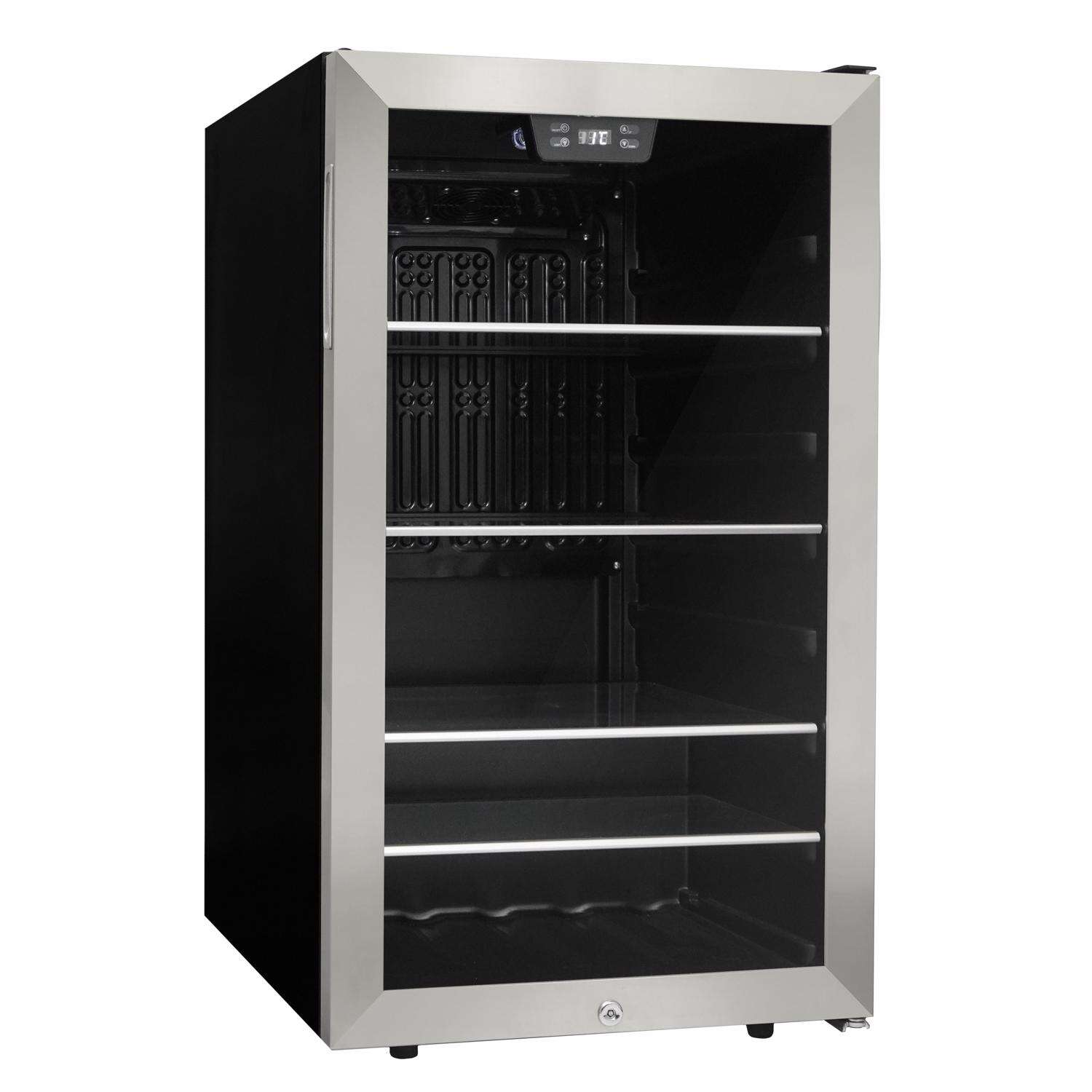 Danby 4.5 ft Silver Stainless Steel Beverage Cooler 230 W