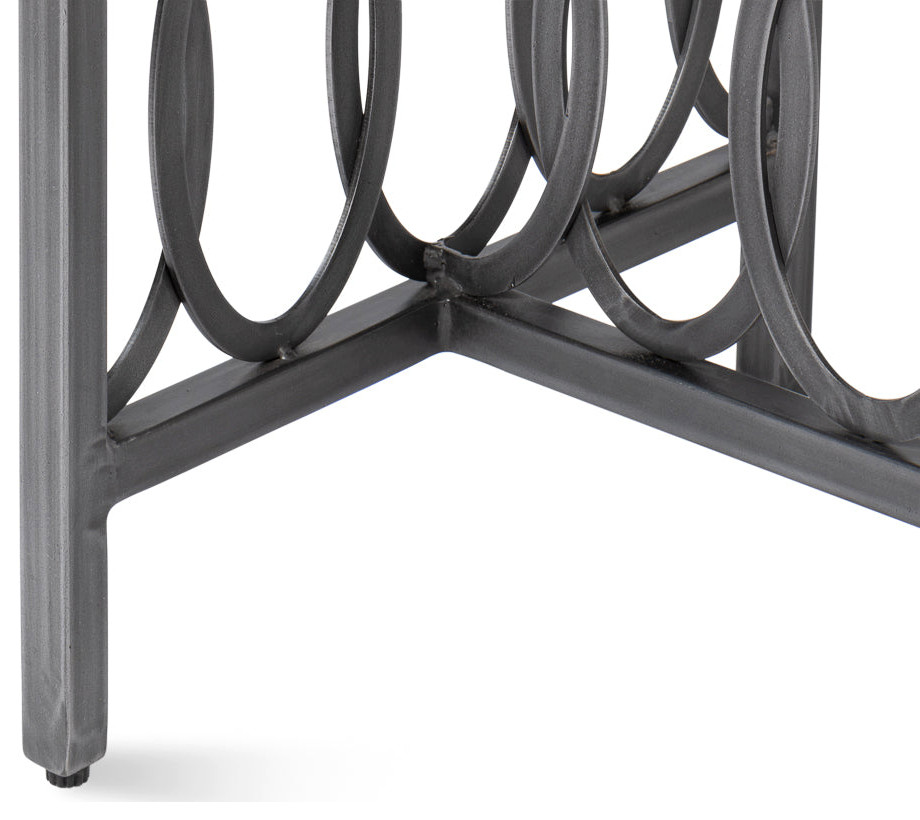 Olympia Square End Table White Marble Top   Traditional   Side Tables And End Tables   by Sideboards and Things  Houzz
