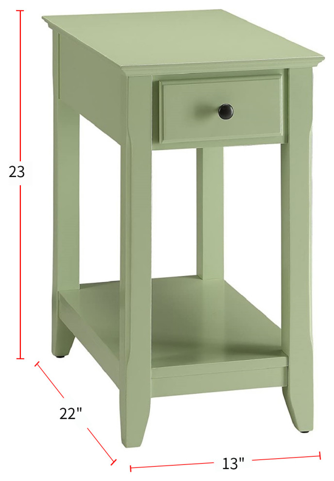 Side Table with 1 Drawer   Transitional   Side Tables And End Tables   by Simple Relax  Houzz