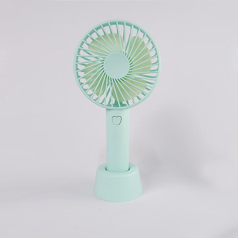 Mini Handheld Fan With Charging Dock/1200mah Usb Rechargeable Personal Cooling Fan For Office Travel Outdoors Blue