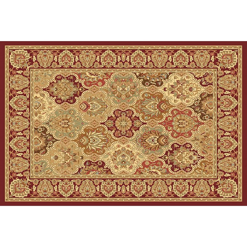 Rugs America New Vision Panel Framed Floral Rug