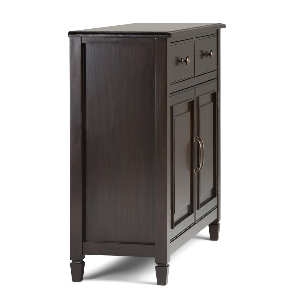 WYNDENHALL Hampshire Solid Wood Traditional Entryway Storage Cabinet   40\