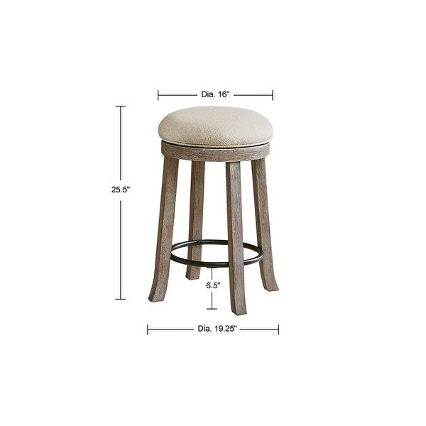 The Gray Barn Tipperary Cream/ Reclaimed Grey Swivel Counter Stool