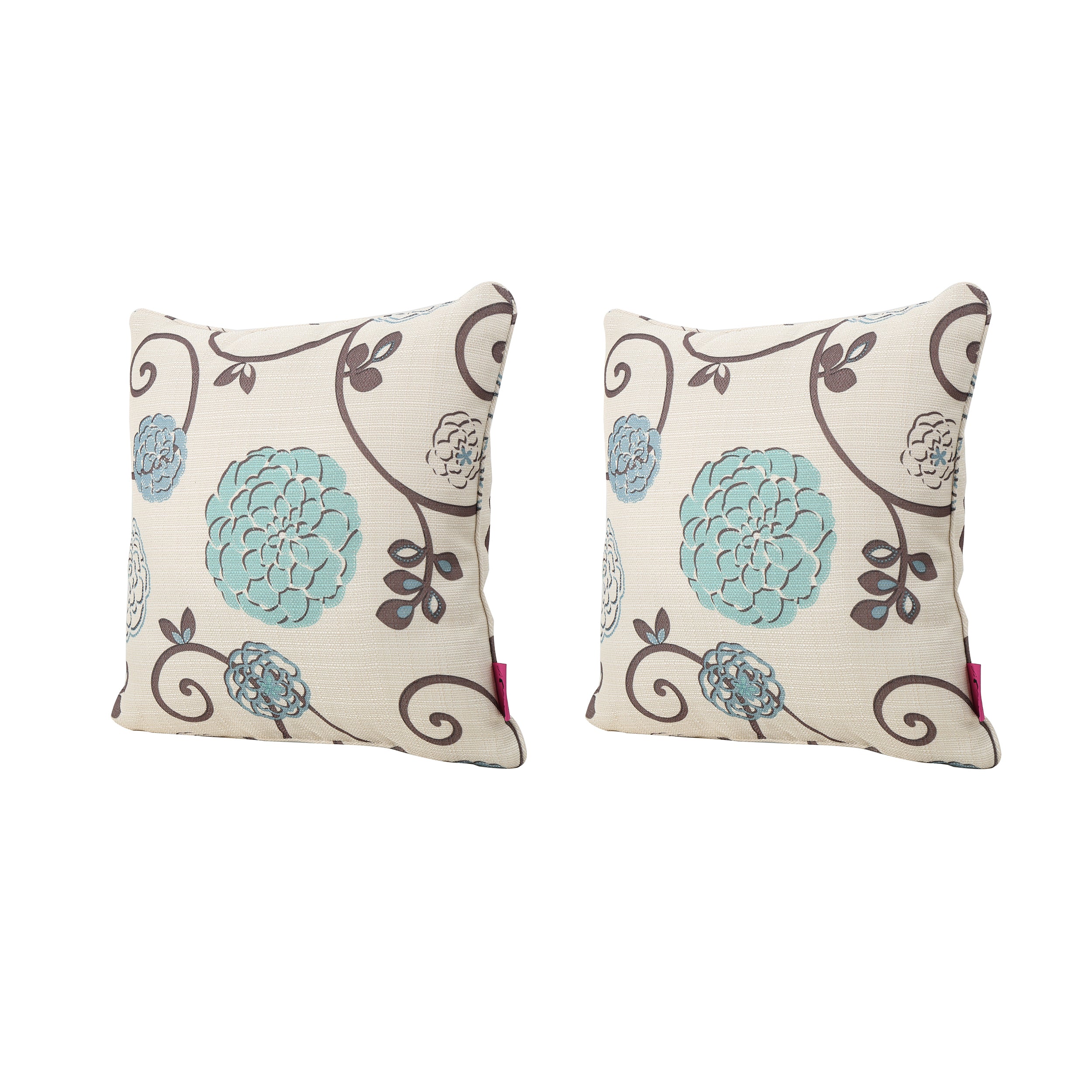 Velvin Modern Fabric Throw Pillows (Set of 2)