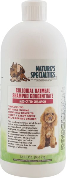 Nature's Specialties Colloidal Oatmeal Medicated Dog Shampoo Concentrate