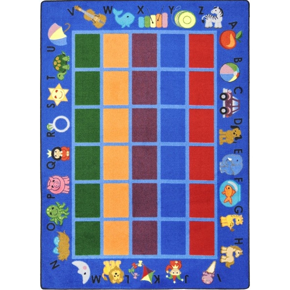 Joy Carpets 1624 Alphabet Phonics Rug