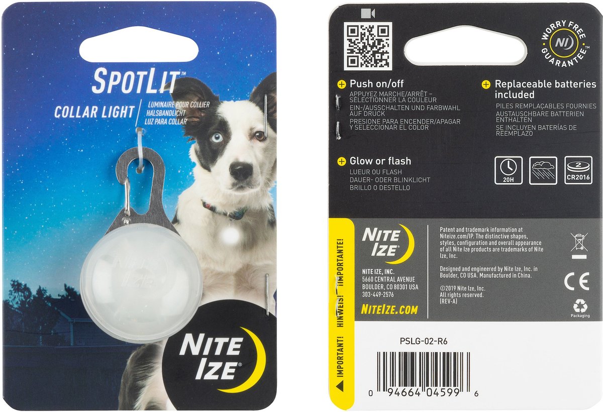 Nite Ize SpotLit Dog and Cat Carabiner Collar Light