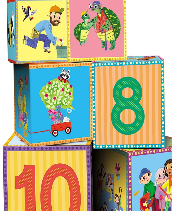 Eeboo Good Deeds Tot Tower Stacking Blocks  Ages 2 years and up