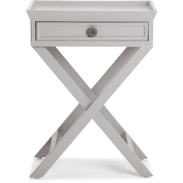 Finch Ashby Bedside Table with Drawer， Gray