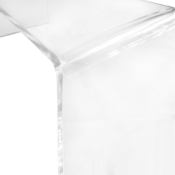 Veobreen 16-inch Side Table in Clear Acyrlic