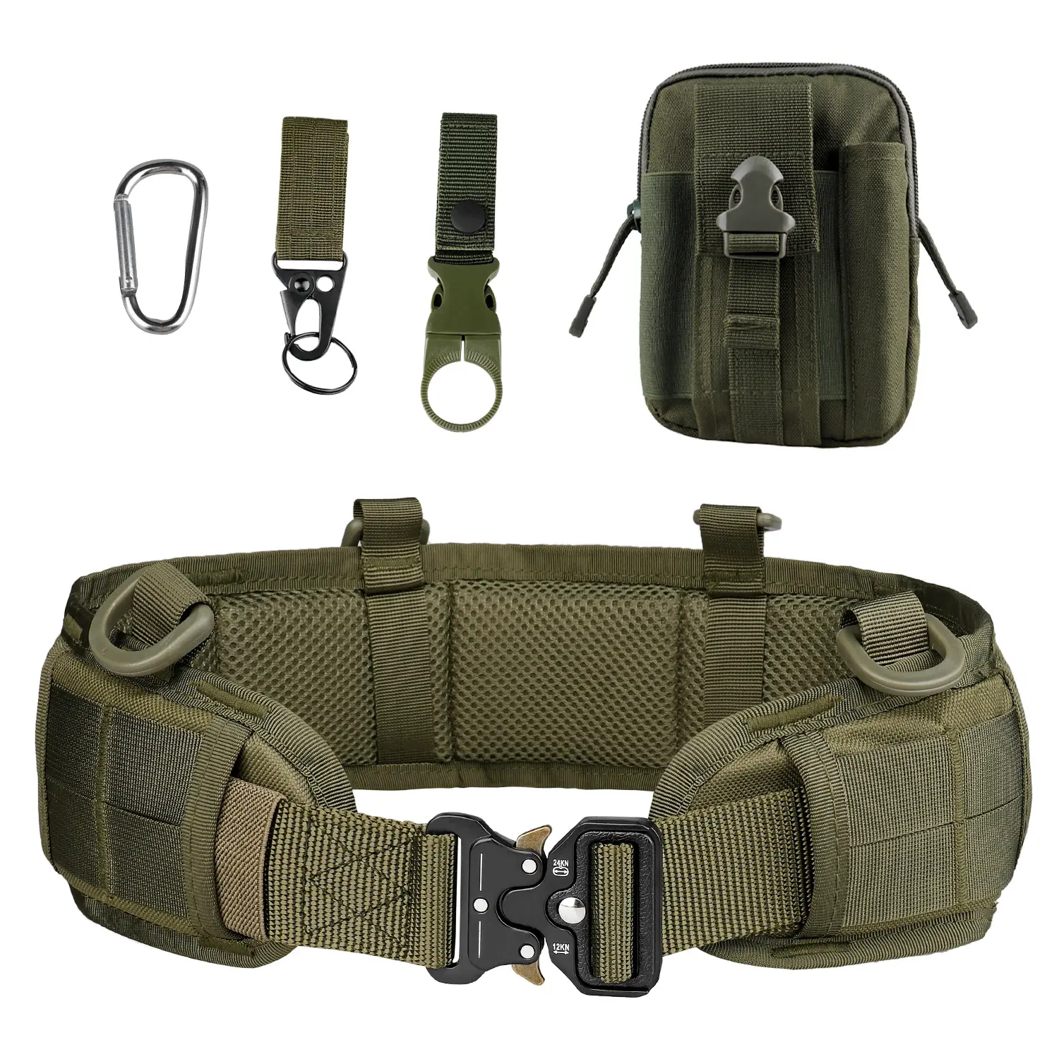 Hunting Shooting camping Outdoor Patrol Molle Belt 1000D High Density Nylon Padded Combat Tactical Waist Belt