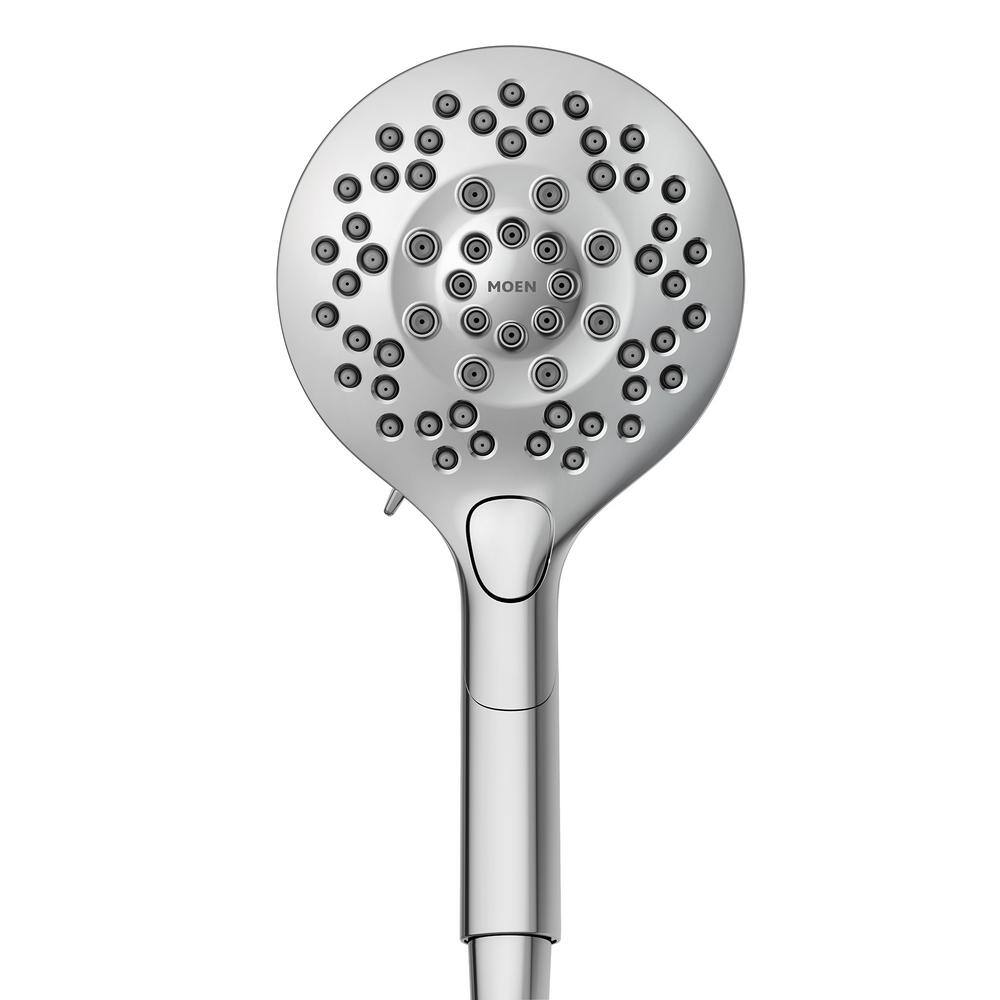 MOEN Aromatherapy 6-Spray 5.6 in. Single Wall Mount Handheld Shower Head with INLY Shower Capsules and Magnetix in Chrome IN208H2