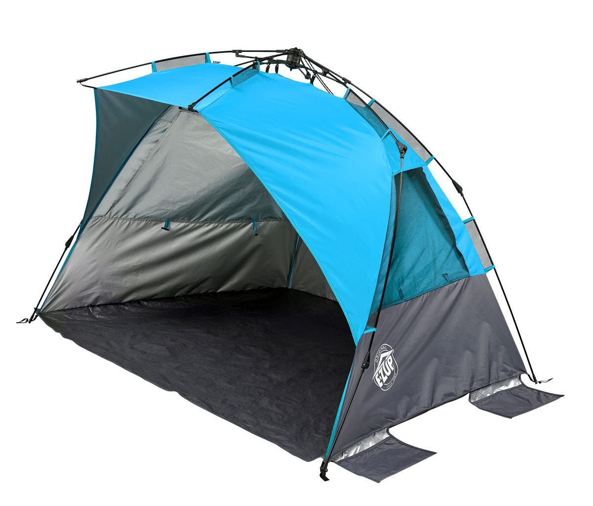 E-Z Up® Wedge Instant Shelter® Beach Tent， Blue Splash