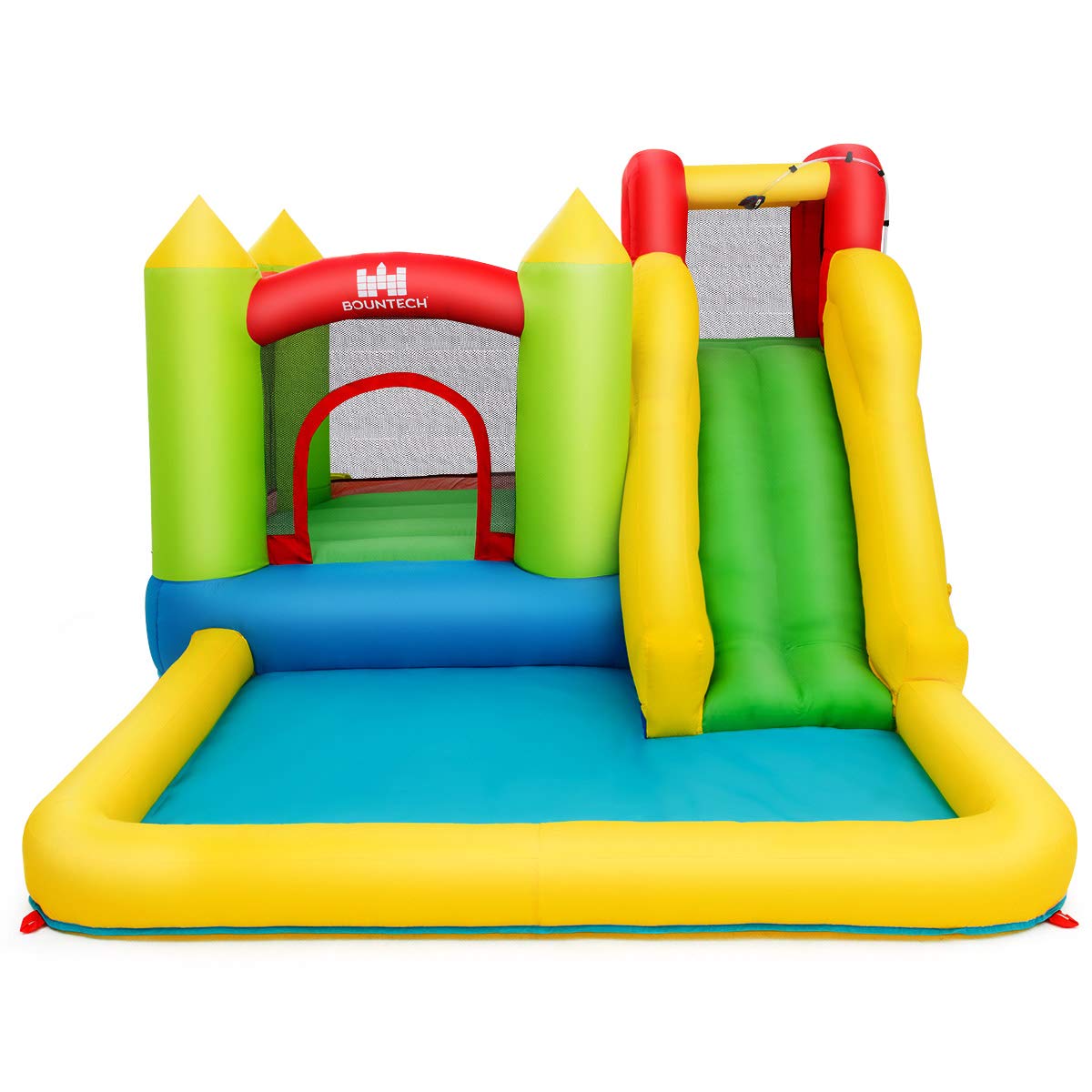 Inflatable Water Slide, Kids Bouncer with Slide (with 480W Air Blower)