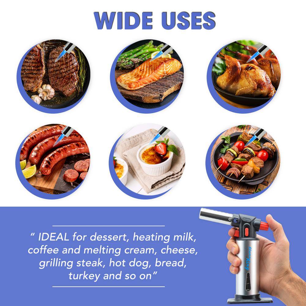 Flame King Professional Butane Kitchen and Culinary Handheld Torch YSNAX1-207