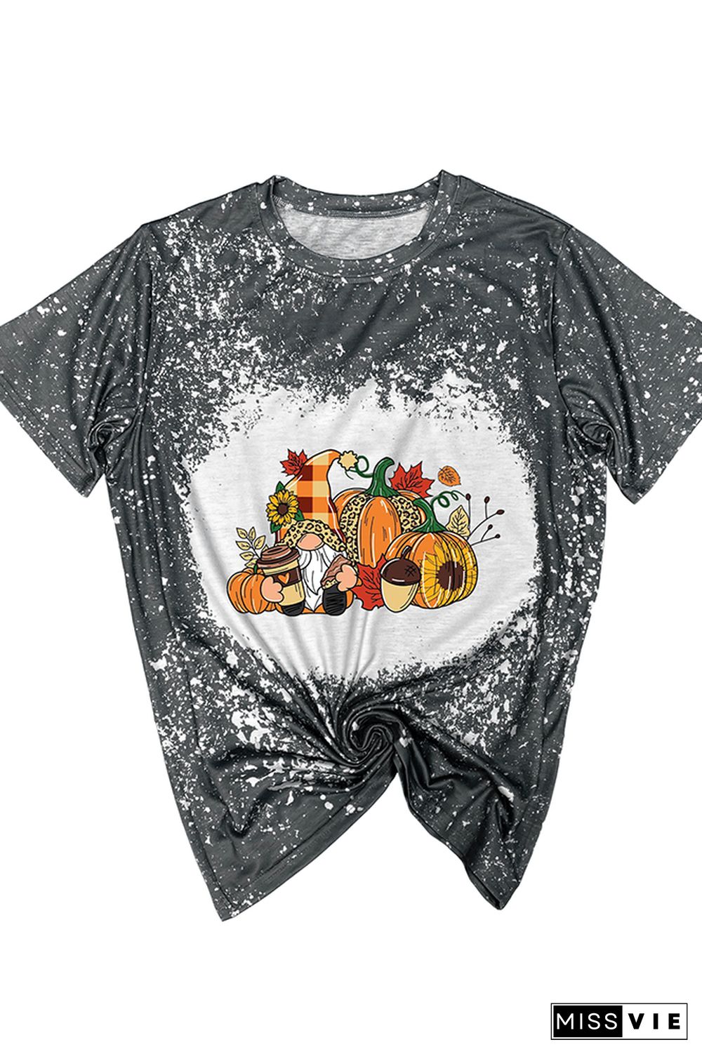 Thanksgiving Gnome Graphic Tee Wholesale