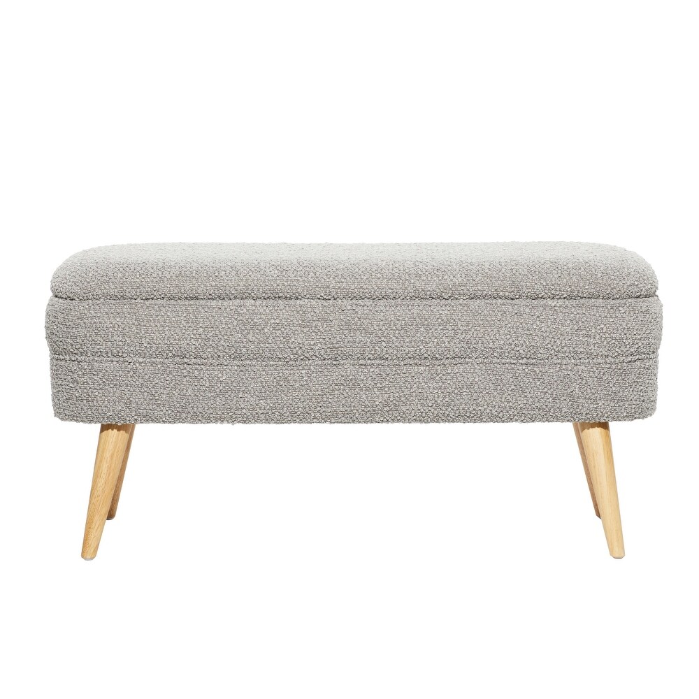 Wood Contemporary Storage Bench   40 x 16 x 19