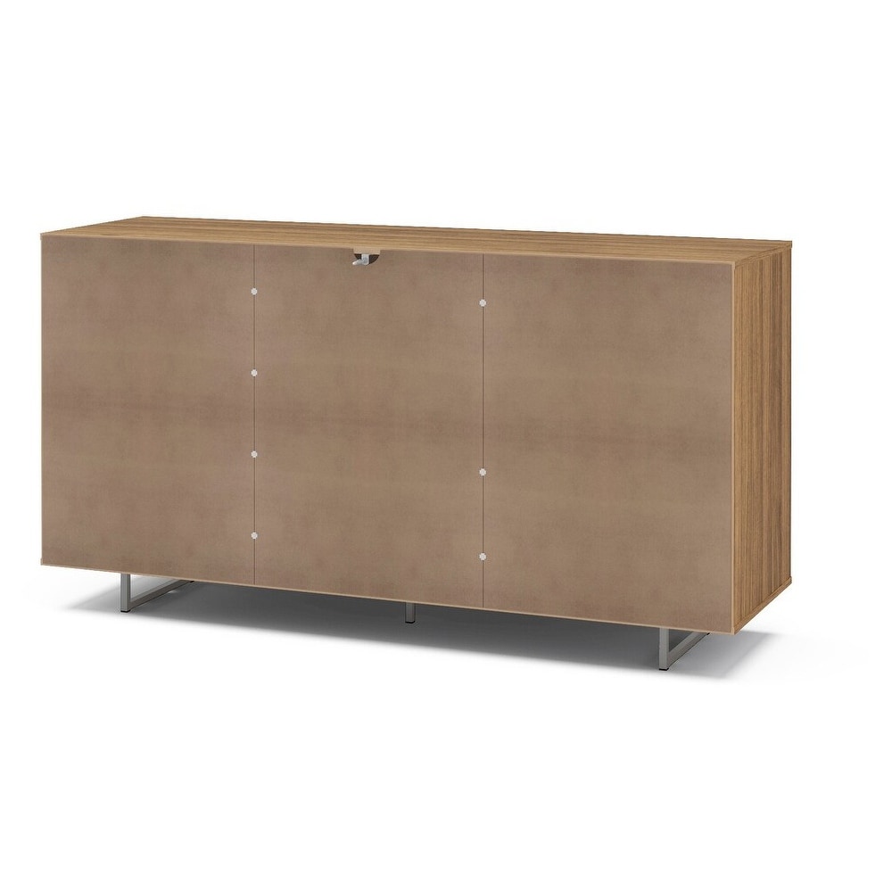 Polifurniture Montana 59 in. Walnut/White Sideboard