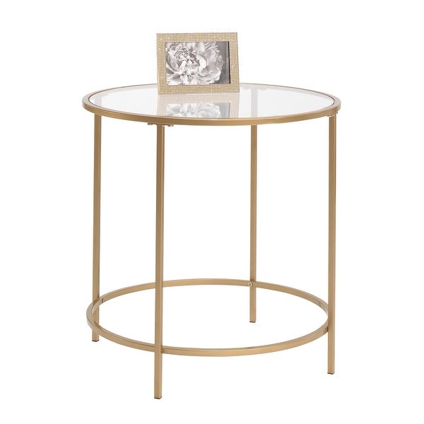 Nola Side Table， Black Finish