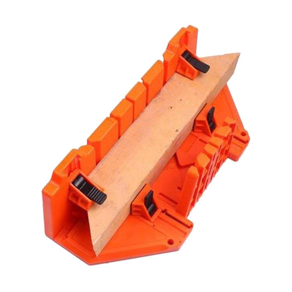 Miter Saw Box Cabinet 0/22.5/45/90 Degree Saw Guide - Orange， 12inch