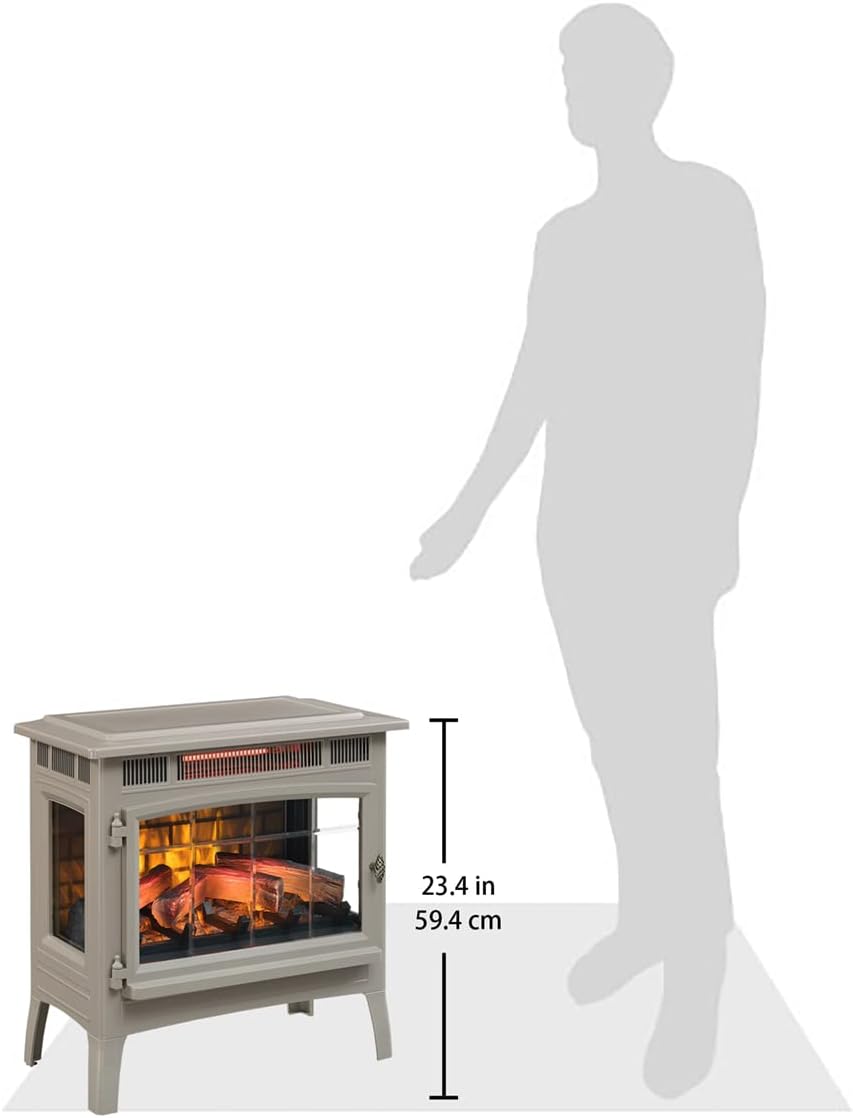 💝Last Day 70% Off✨ Electric Infrared Quartz Fireplace Stove with 3D Flame Effect