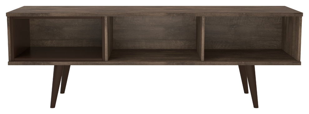 Valencia Mid Century 2 Cabinet TV Stand   Midcentury   Entertainment Centers And Tv Stands   by Amazonia  Houzz