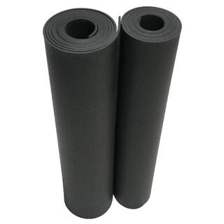 Rubber-Cal Recycled Rubber - 60A - Sheets and Rolls 38 in. T x 1 ft. W x 0.5 ft. L Black Rubber Garage Flooring (3-Pack) 21-102-AB-06-012-3pk