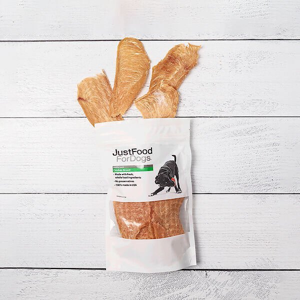 JustFoodForDogs Chicken Breast Dehydrated Dog Treats