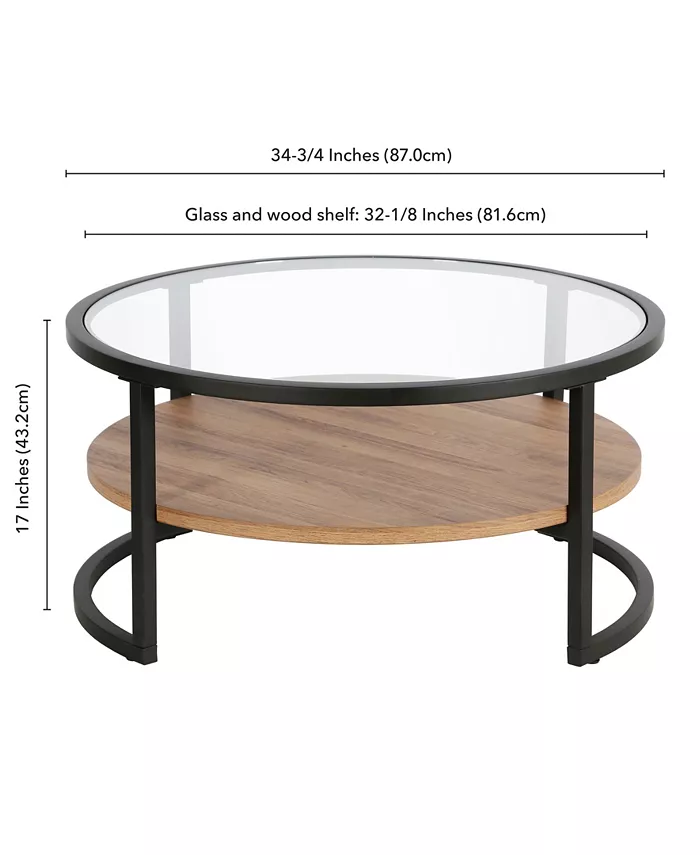 Hudson and Canal Winston 34.75 Round Coffee Table