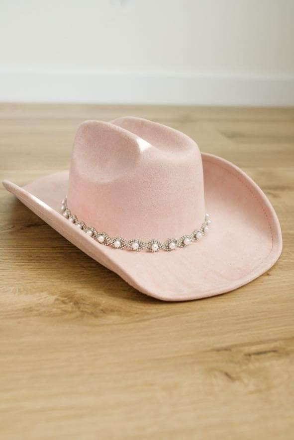 Pink Pearl Cowgirl Hat
