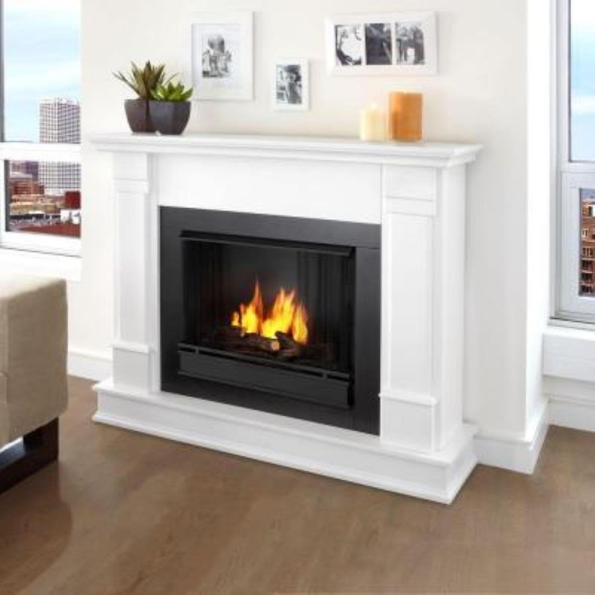 Silverton Electric Fireplace in White by Real Flame