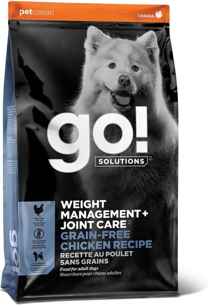 Go! Solutions Weight Management + Joint Care Grain-Free Chicken Recipe Dry Dog Food