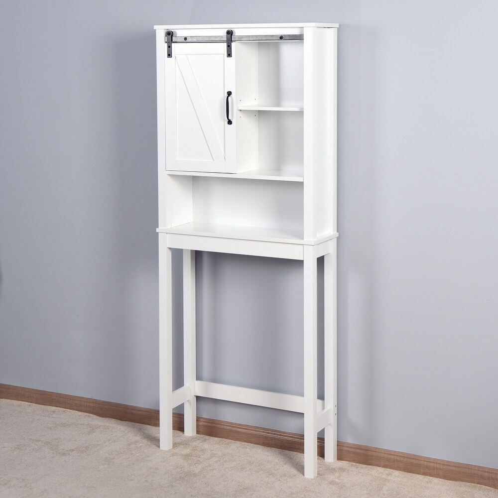 Over the Toilet Storage Cabinet Bathroom Cabinet with Adjustable Shelf