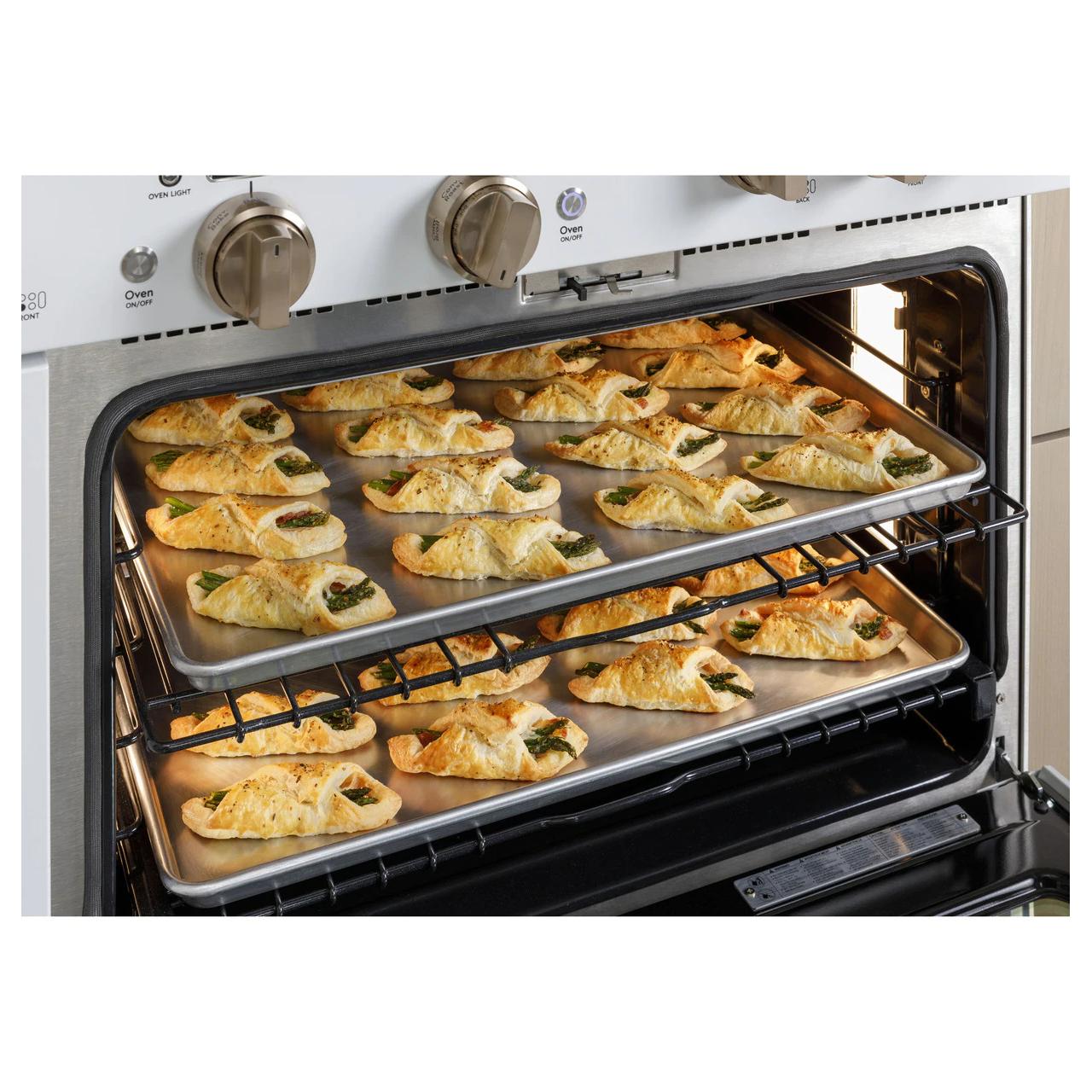 Caf¨¦ 48-inch Freestanding Dual-Fuel Range with 6 Burners and Griddle C2Y486P4TW2