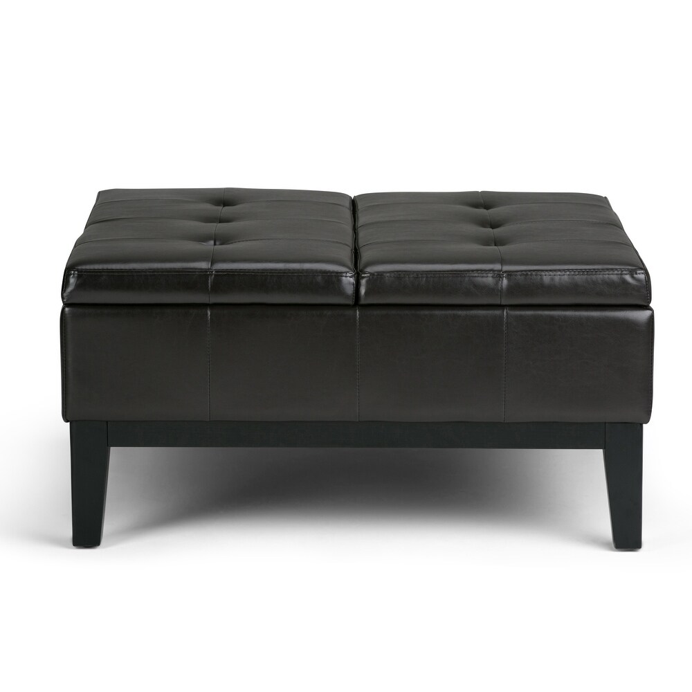 WYNDENHALL Lancaster 36 in. Wide Contemporary Square Table Ottoman