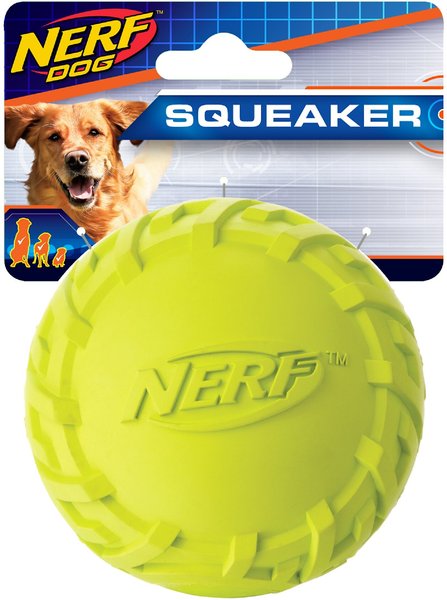 Nerf Dog Squeaker Tire Ball Dog Toy