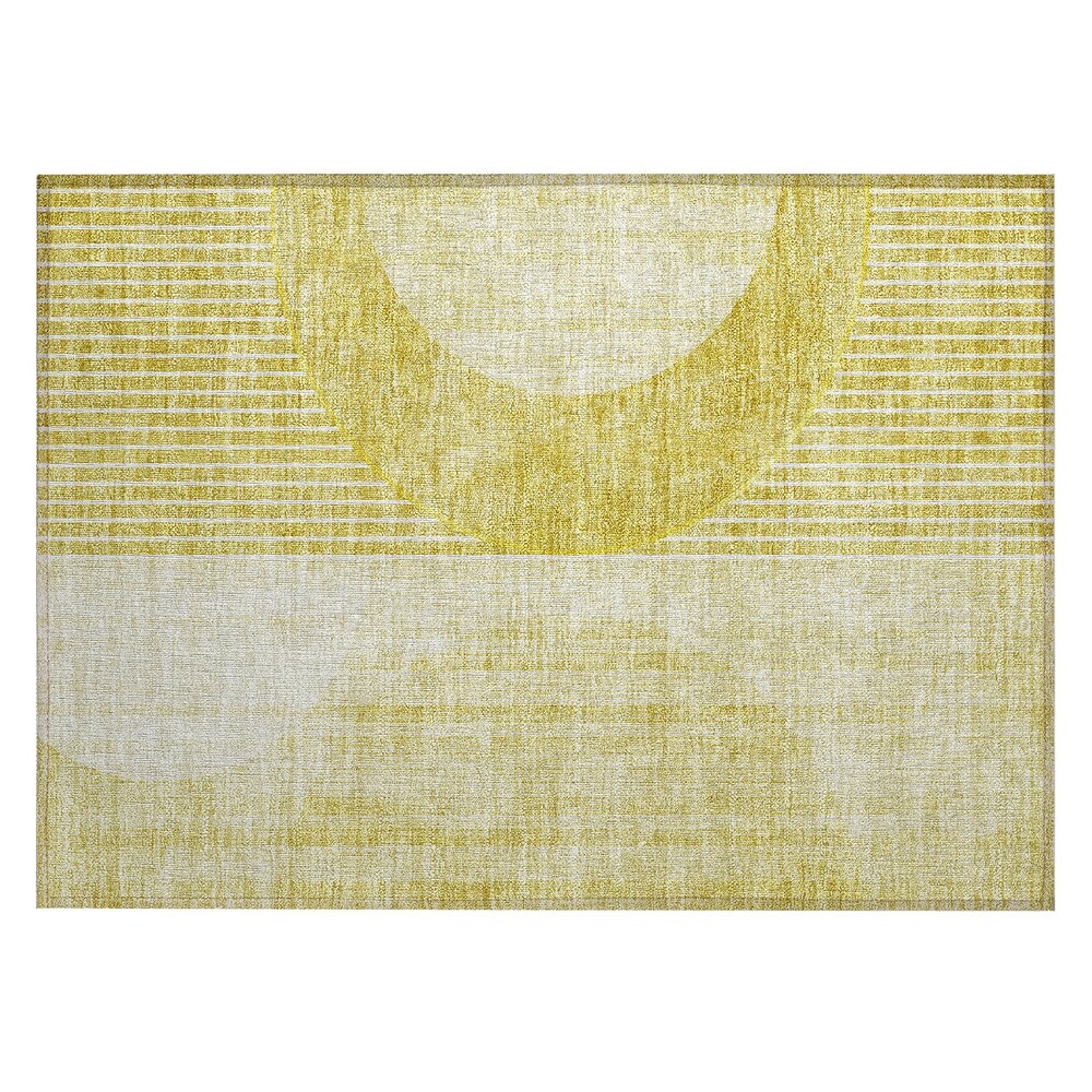 Machine Washable Indoor/ Outdoor Chantille Contemporary Geo Rug