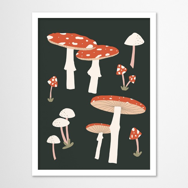 Americanflat Botanical Wall Art Room Decor Mushrooms By Artprink