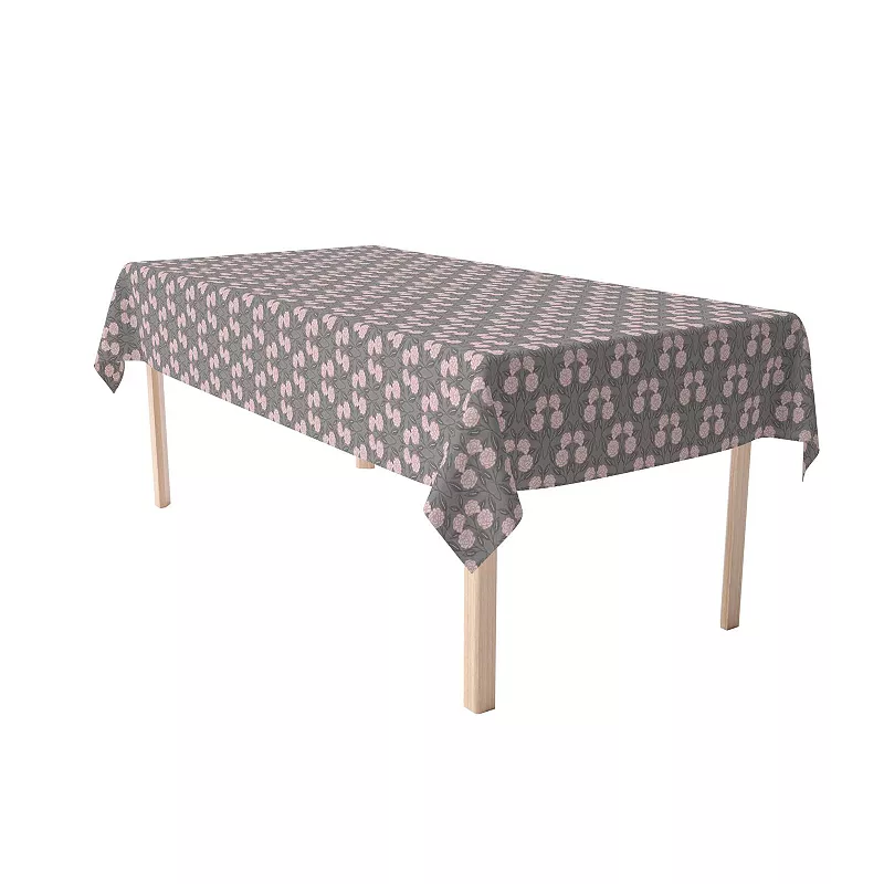 Rectangular Tablecloth， 100% Cotton， 60x120， Floral 55