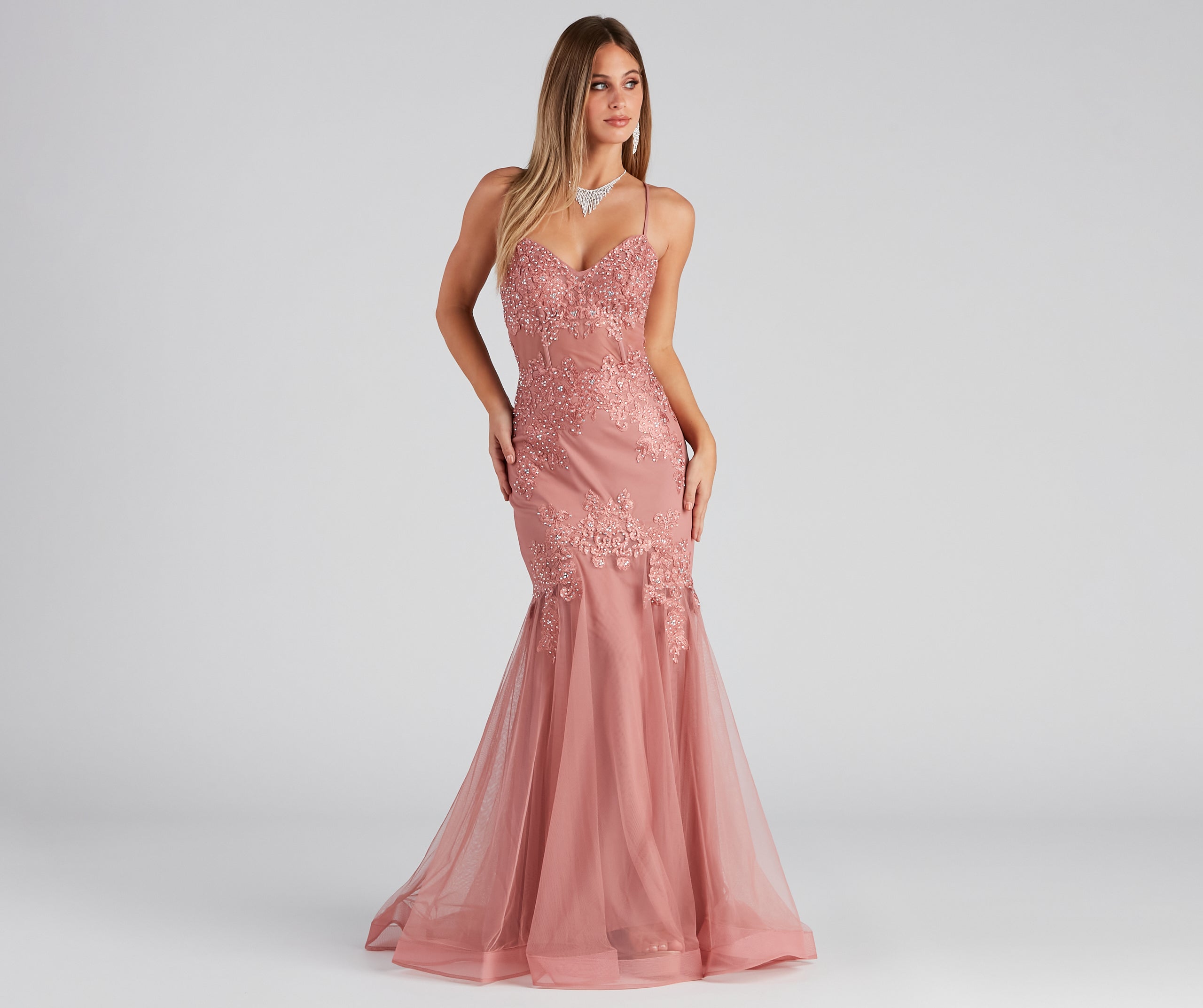 Jenika Formal Embroidered Ball Gown