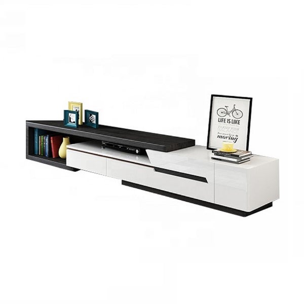 JASIWAY Modern Retractable TV Stand with Storage