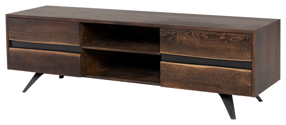 Vega Media Unit Cabinet  Seared   Media Cabinets   by Nuevo  Houzz