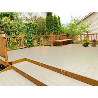 Deck-Top 8 in. x 8 ft. Tan PVC Decking Board Side Cladding for Composite and Wood Patio Decks (5-Pack) DT8CMT8719