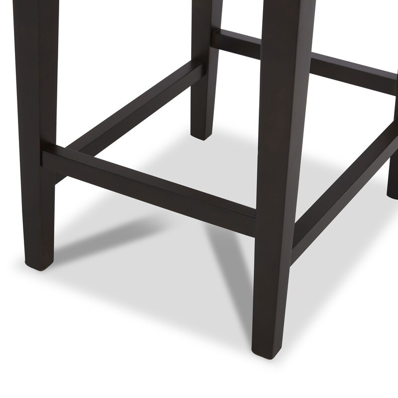 Eason Upholstered Low Back Barstool Set of 2