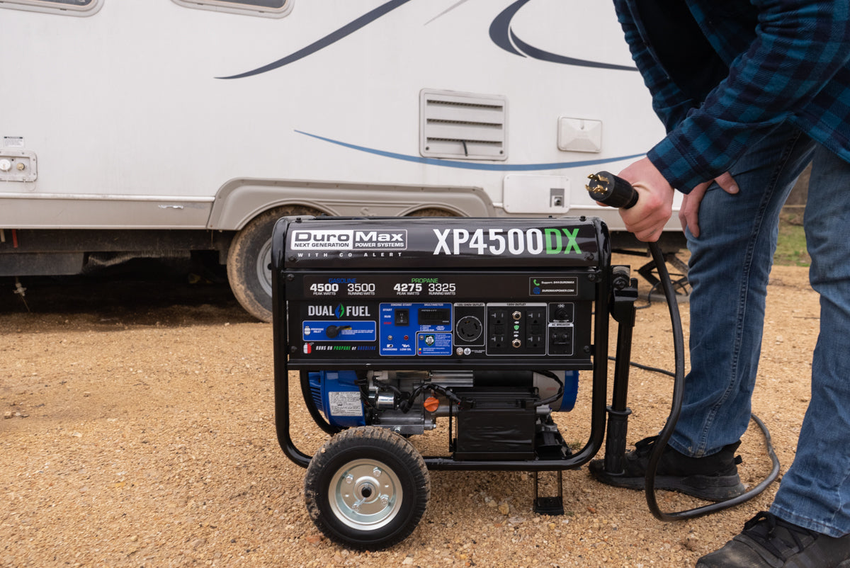 4,500 Watt Dual Fuel Portable Generator w/ CO Alert