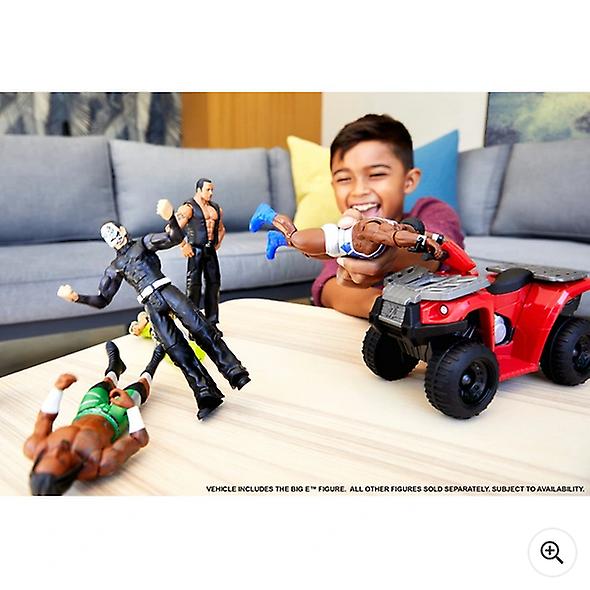 Wwe wrekkin' slam n spin atv vehicle with big e figure