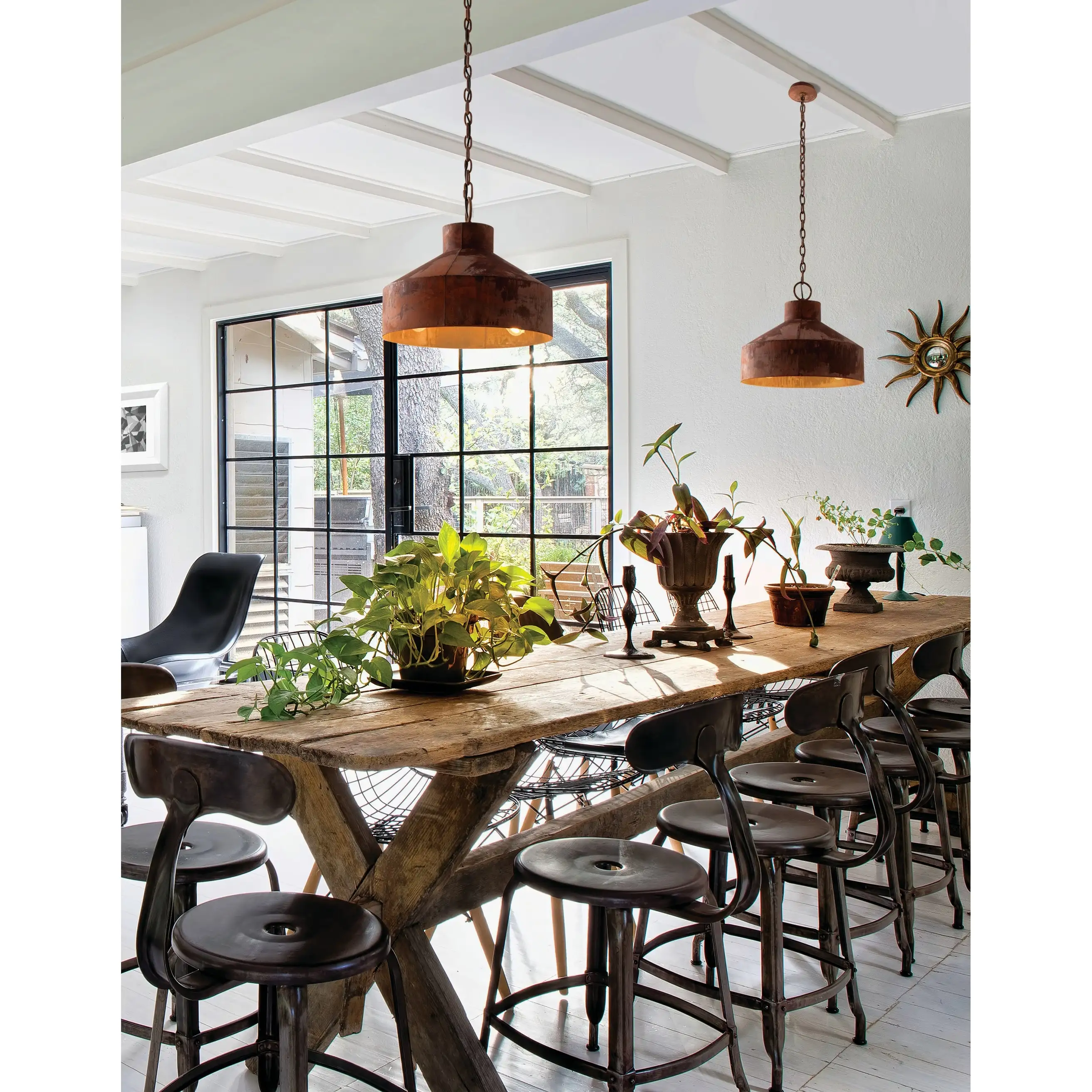 Troy Lighting Rise and Shine 5-light Rust Patina Chandelier