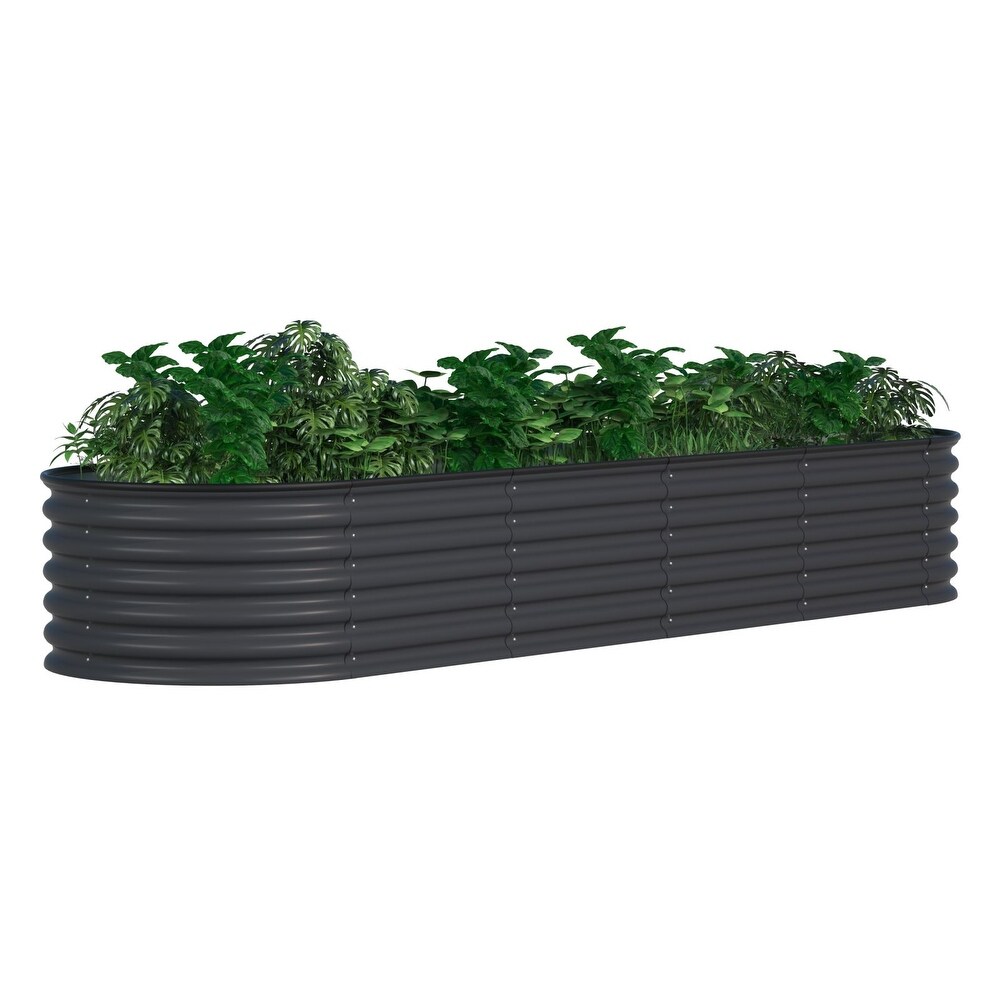 VEIKOUS 9 in 1 Modular Metal Raised Garden Bed Kit