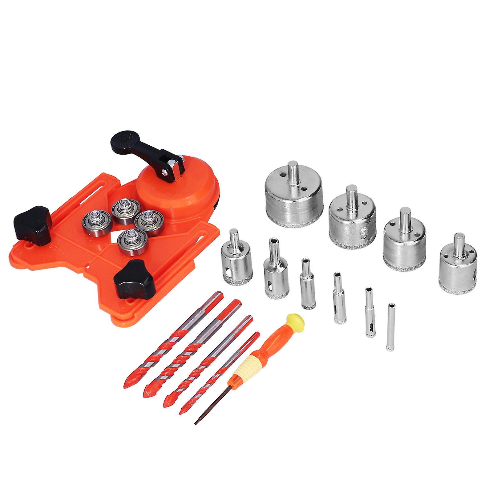 16pcs Diamond Drill Bit Hole Saw 650mm Cutter Drilling Tool Set Kit For Tile Woodorange