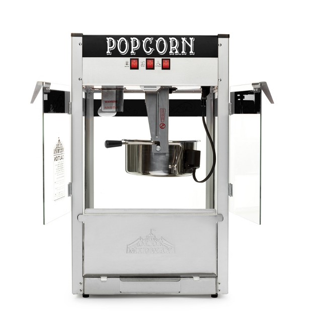 Olde Midway Commercial Popcorn Machine Bar Style Popper With 12 Ounce Kettle